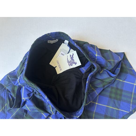 Burberry Men's Navy IP Check Boxer Swim Shorts S 8090044 Portugal NWT $550 - Picture 4 of 11